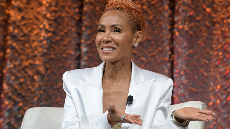 Jada Pinkett Smith speaks on stage during NATPE Miami 2020