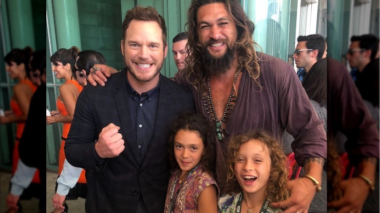 Jason Momoa and Chris Pratt pose on Instagram