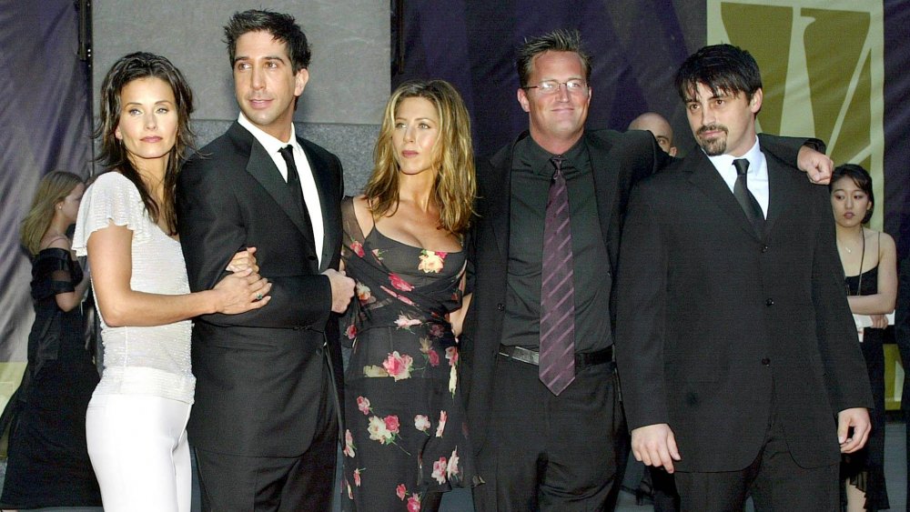 The cast of Friends, including Jennifer Aniston