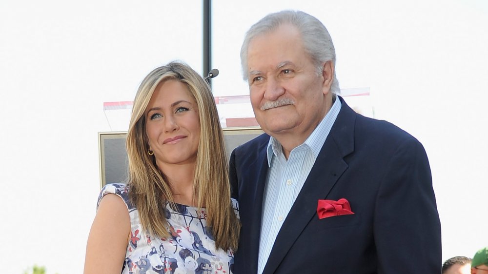 Jennifer Aniston and father John Aniston