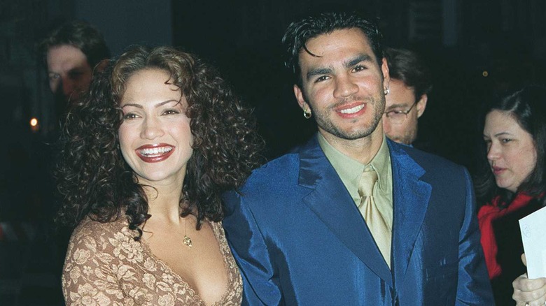 Jennifer Lopez and Ojani Noa smiling