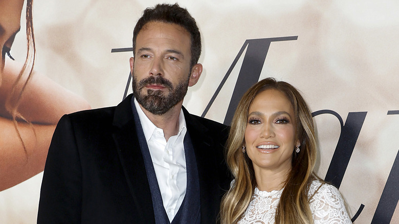 Ben Affleck and Jennifer Lopez smiling