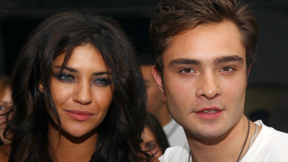 Jessica Szohr and Ed Westwick attend M.A.C. event