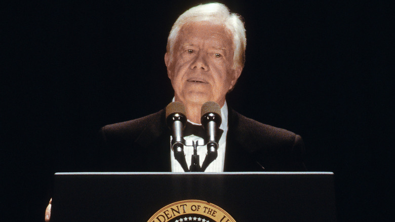 jimmy carter podium