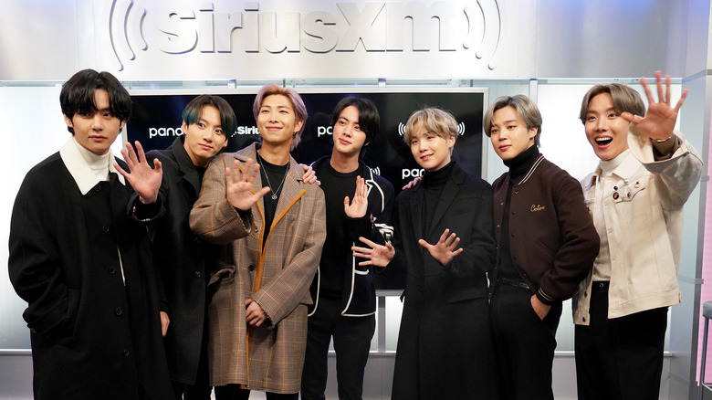 BTS visit the Sirius XM studios 