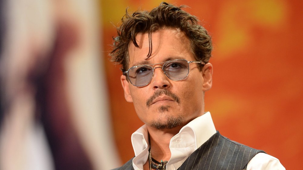 Johnny Depp at Lone Ranger premiere in 2013