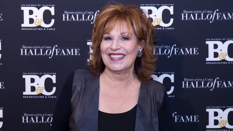 Joy Behar smiling red carpet 