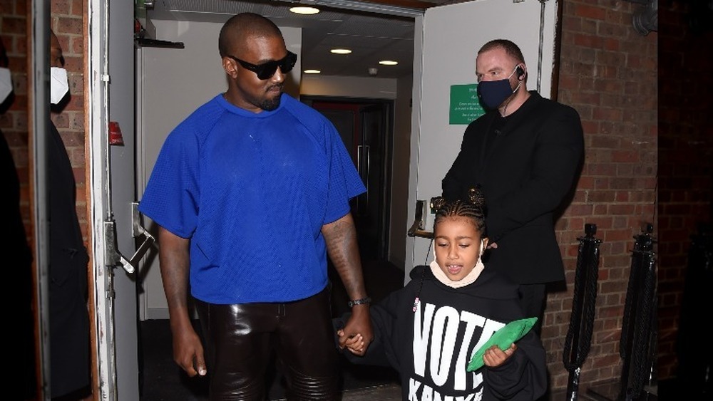 Kanye West with daughter North West