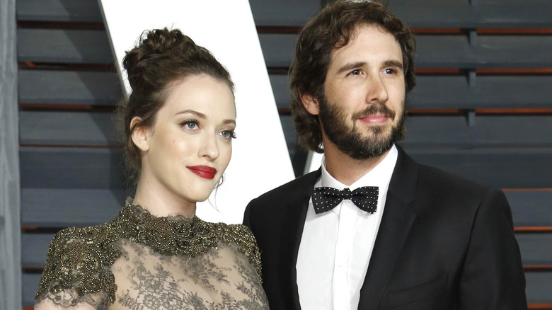 Kat Dennings and Josh Groban posing