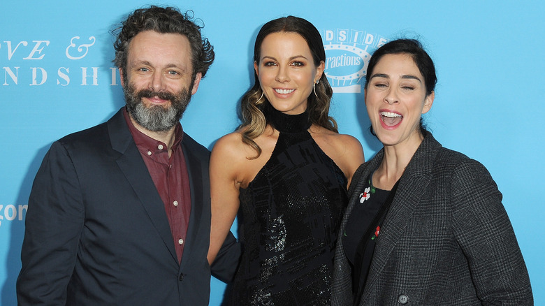 Michael Sheen, Kate Beckinsale and Sarah Silverman at the "Love & Friendship" premiere 