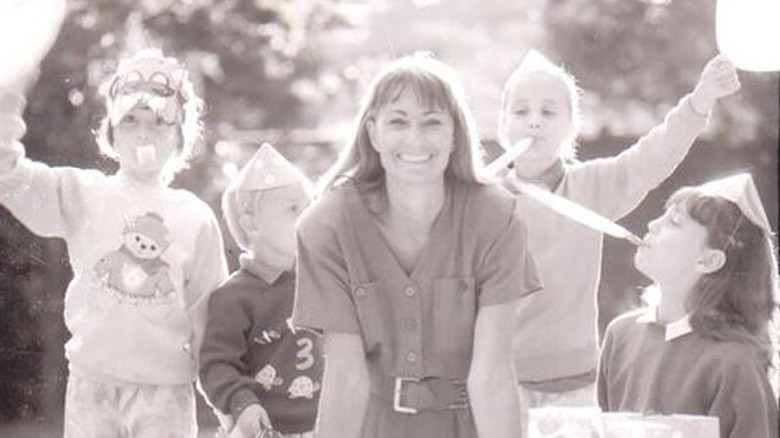 Young Carole Middleton at children's party