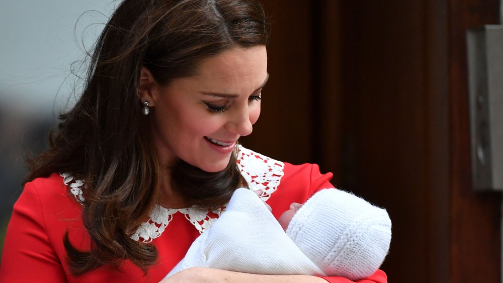 Kate Middleton with Prince Louis