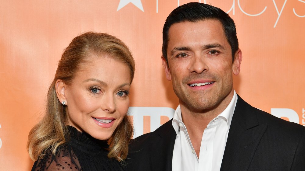 Kelly Ripa (L) and Mark Consuelos attend the 2019 TrevorLIVE New York Gala