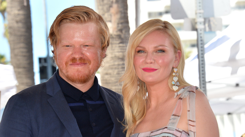 Kirsten Dunst and Jesse Plemons pose together