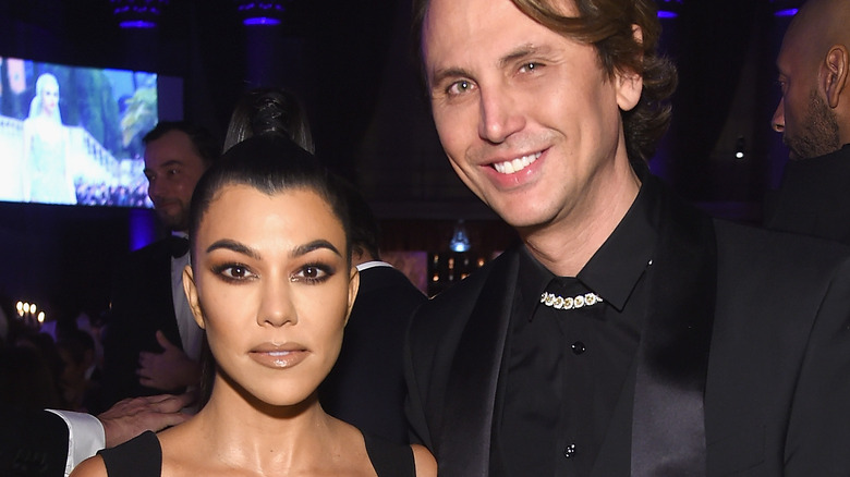 Kourtney Kardashian and Jonathan Cheban smiling