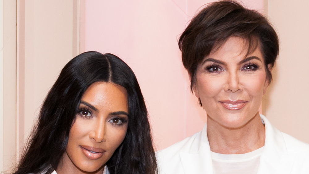 Kim Kardashian and Kris Jenner smiling