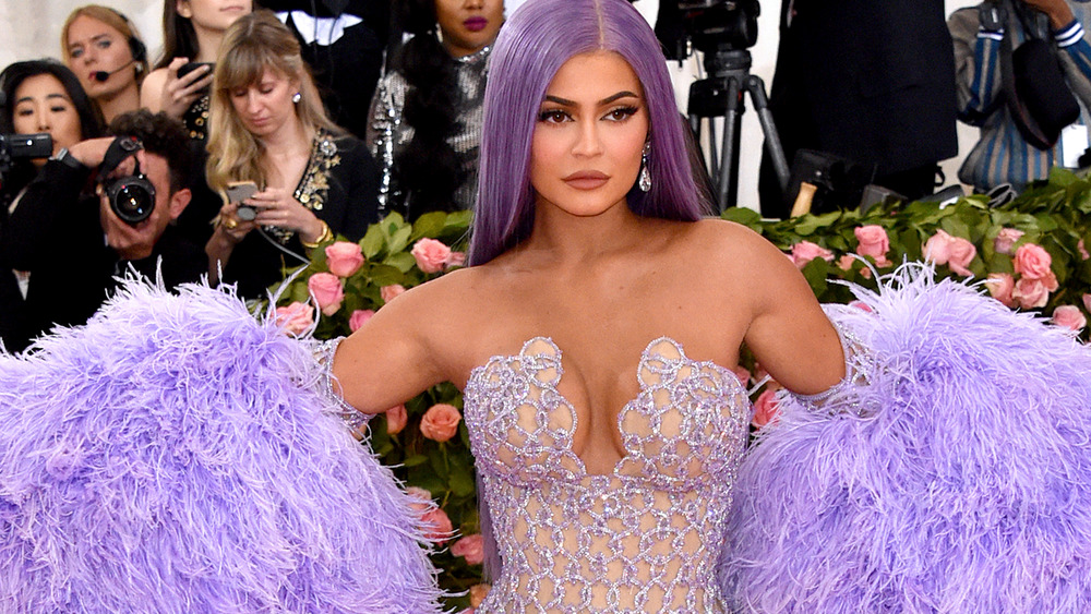 Kylie Jenner purple hair