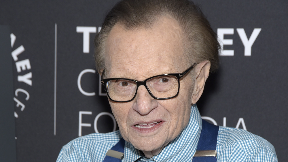 Larry King on the red carpet