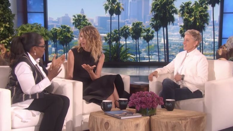 Oprah, Laura Dern, and Ellen having a conversation