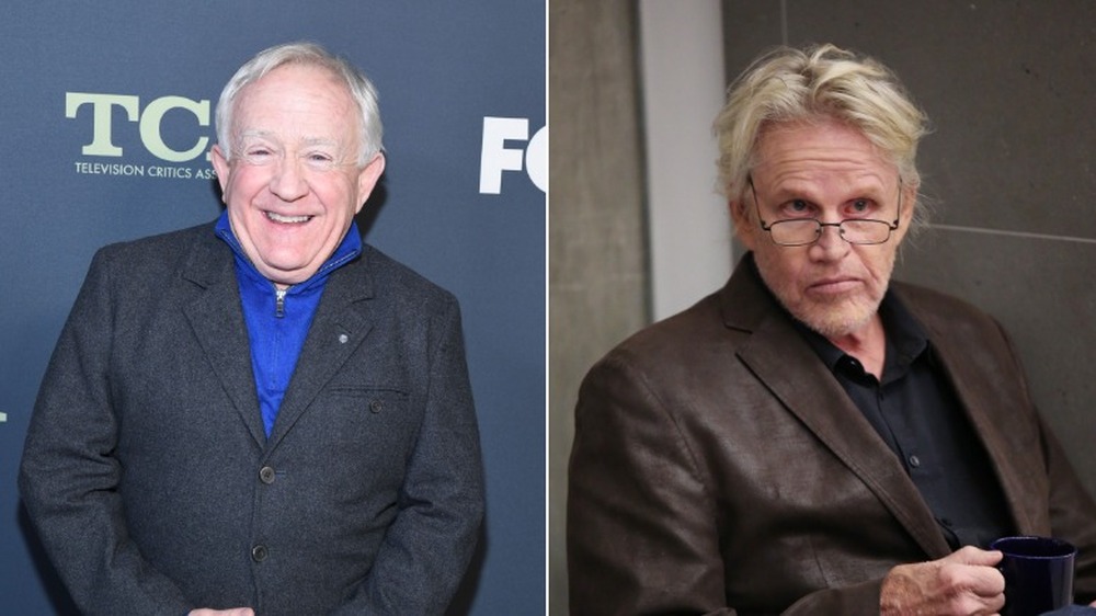 Leslie Jordan and Gary Busey split image