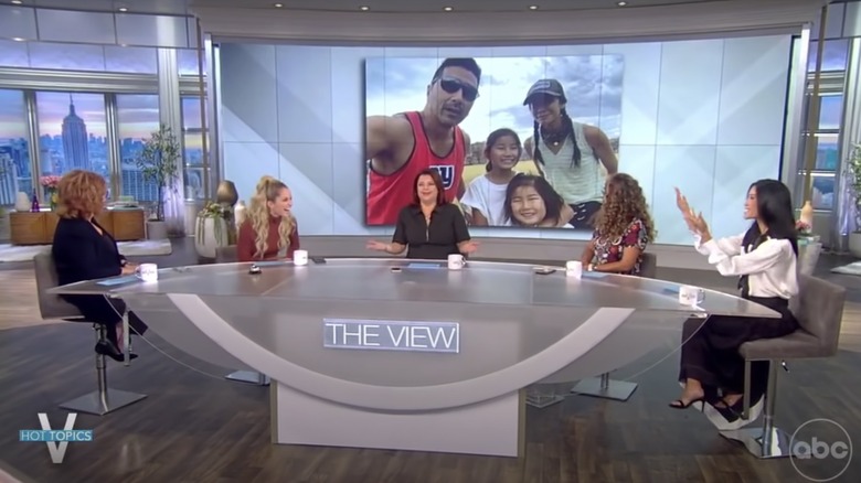 "The View" co-hosts with Lisa Ling