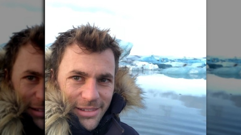 Tom Checketts posing for selfie in Iceland