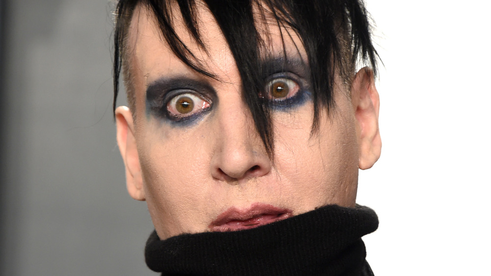 Marilyn Manson wearing turtleneck