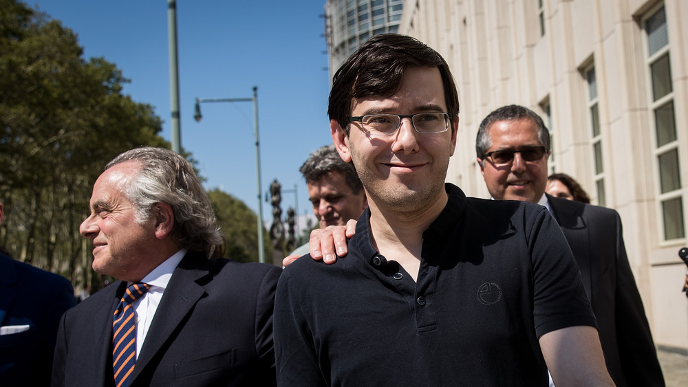 Martin Shkreli walking in from of court