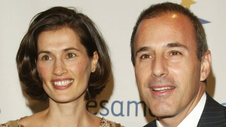 Annette Roque and Matt Lauer