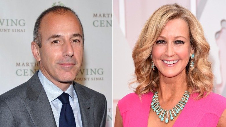 Matt Lauer and Lara Spencer