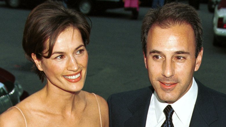 Annette Roque and Matt Lauer