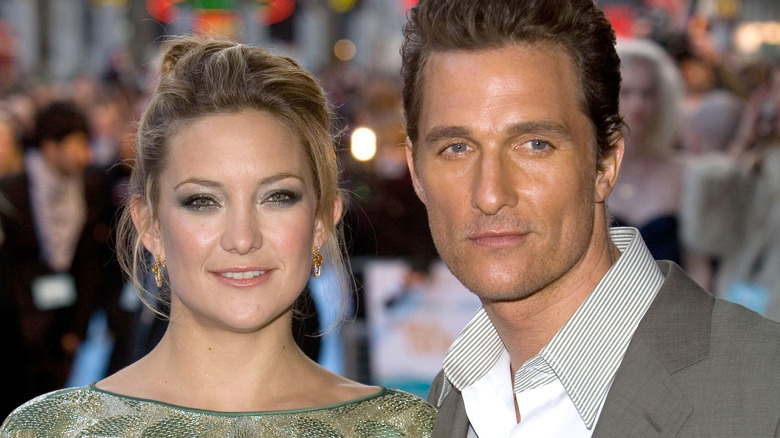 Matthew McConaughey poses with Kate Hudson