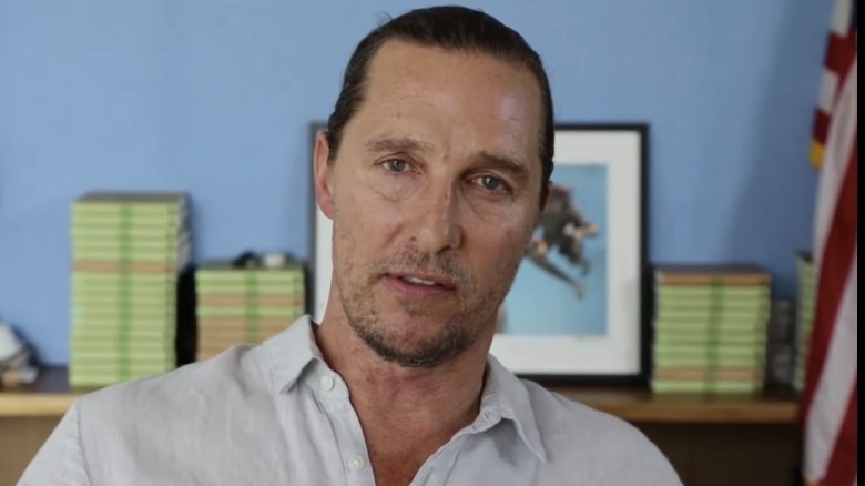 Matthew McConaughey speaking at The New York Times's DealBook summit