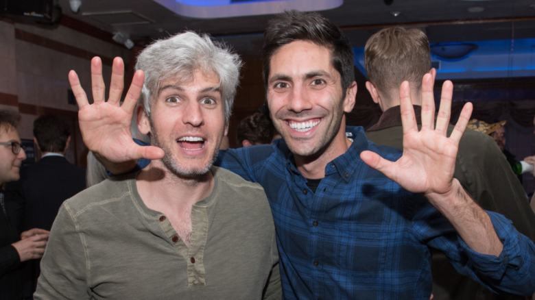 Max Joseph and Nev Schulman of Catfish posing