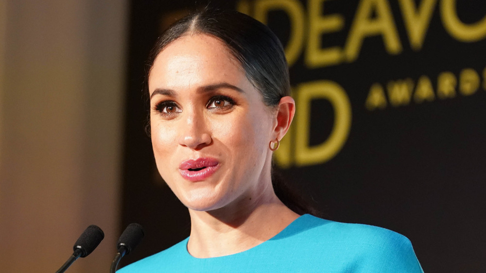 Meghan Markle speaking at an event