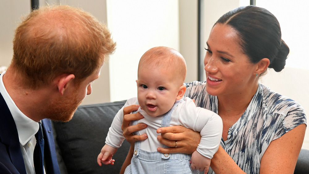 Meghan Markle with Prince Harry and son Archie
