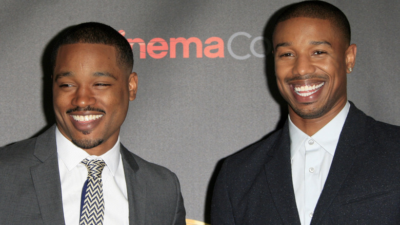 Ryan Coogler poses with Michael B. Jordan