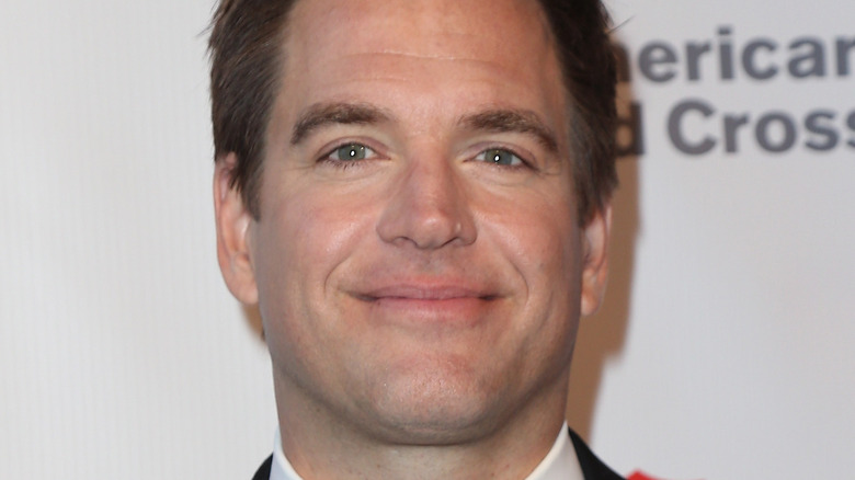 Michael Weatherly poses in a tux