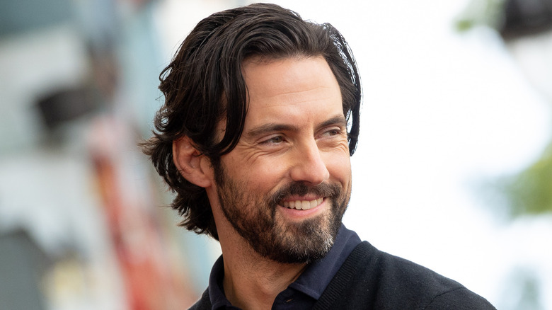 Milo Ventimiglia smiles on The Hollywood Walk of Fame