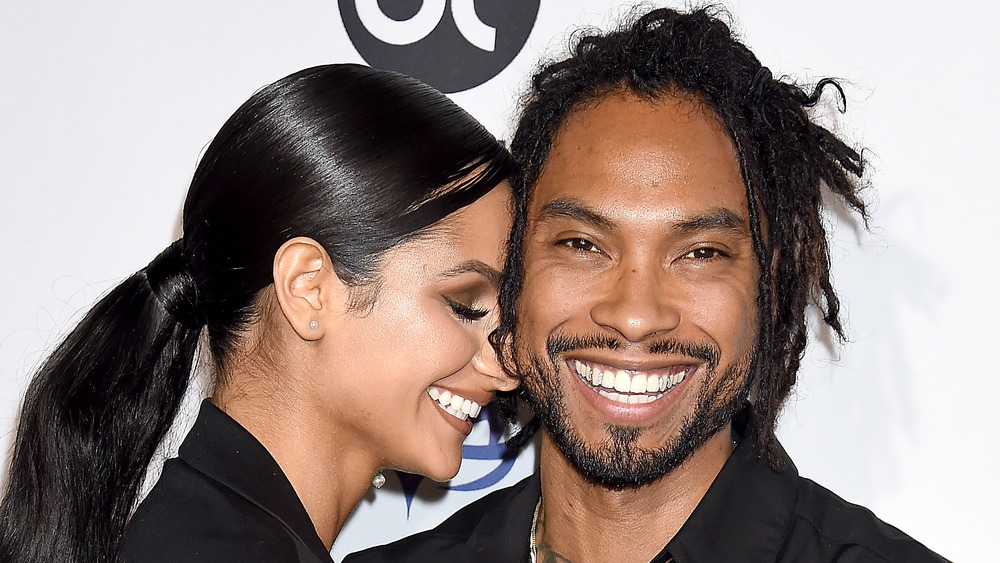 Nazanin Mandi nuzzling husband Miguel's face 