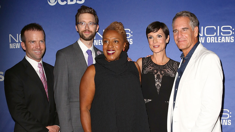 Lucas Black, Rob Kerkovich, CCH Pounder, Zoe McLellan and Scott Bakula attend the screening of "NCIS: New Orleans"