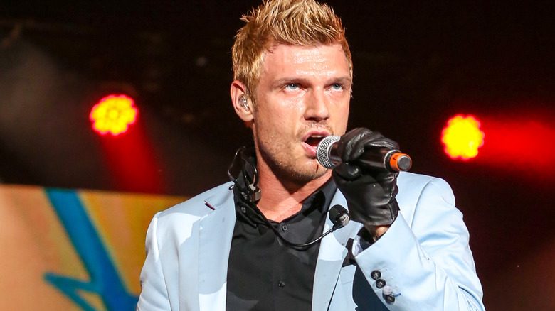 Nick Carter singing