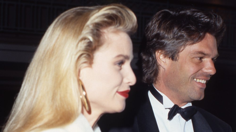 Celebrity couple Nicollette Sheridan and Harry Hamlin attend an event in March 1991