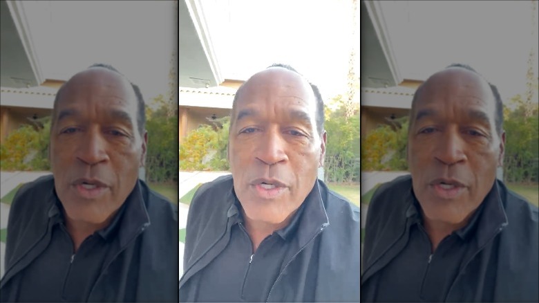 OJ Simpson in one of his daily Twitter videos