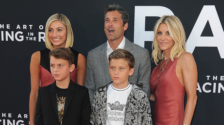 Patrick Dempsey and Jillian Fink with their children