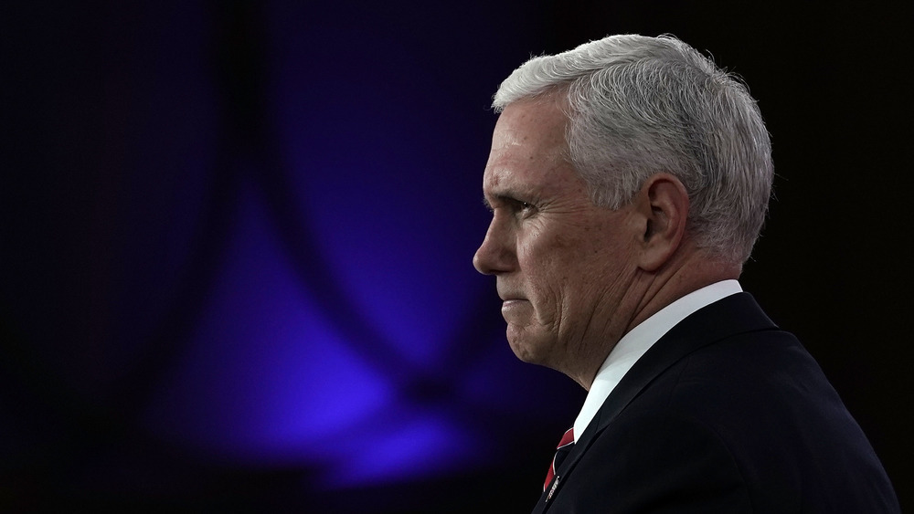 Mike Pence frowning in profile