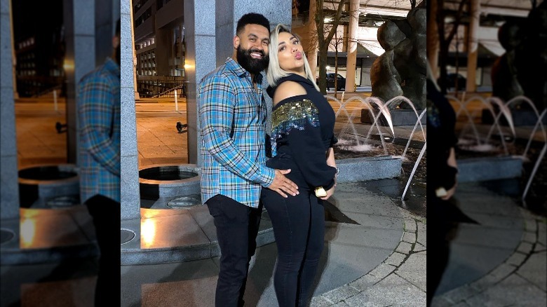 Apollo Nida and Sherien Almufti posing together