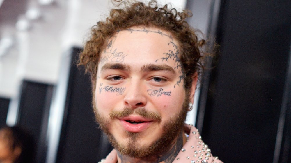 Post Malone Better Now singer shows off new face tattoo  newscomau   Australias leading news site