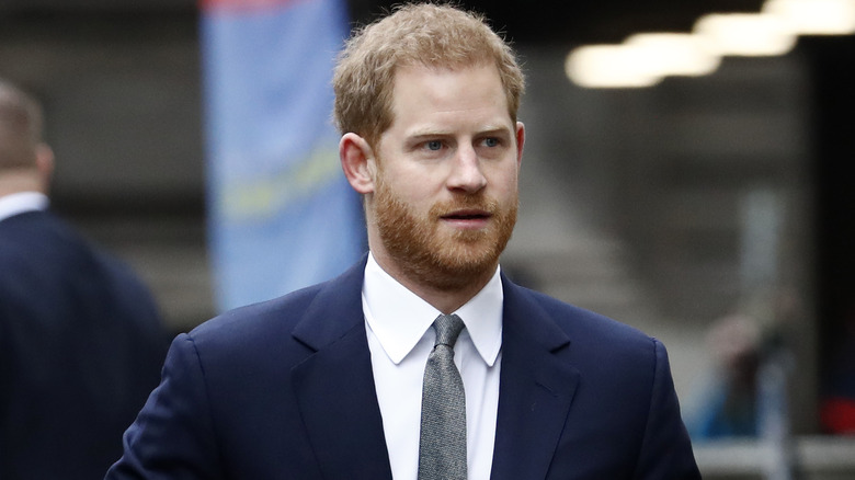 Prince Harry gray tie