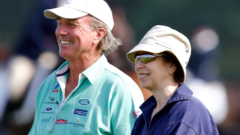 Mark Phillips and Princess Anne smiling in 2007